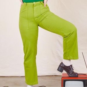 EUC Big bud press pants XS bright green straight leg pants